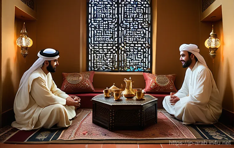 아랍어 금지어와 욕설 - Prompt 1: A Cultural Exchange in an Arabic Setting**